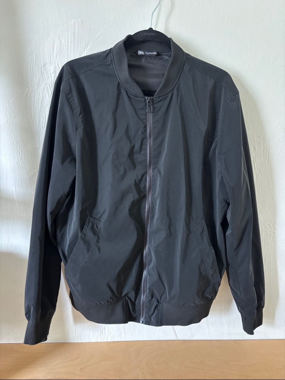 Men's Zara Black Bomber Jacket -